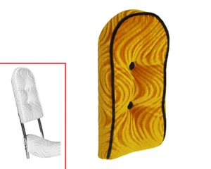 Fahrrad Sissy Bar Rückenkissen Velour Gold. - Bild 1 von 1