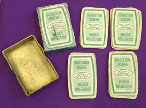 Ford 50er/60er Jahre Packung Werbe Spielkarten Ford Suggestion Scheme - Bild 1 von 16