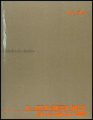 Manual De Taller Original Para Sedan Acura Legend 1993 - Imagen 1 de 2