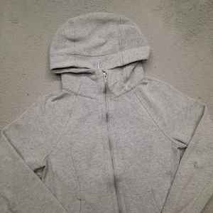 Lululemon Scuba Full Zip Hoodie Women Size 4 Grey Sweatshirt Fleece Hooded - Picture 1 of 13