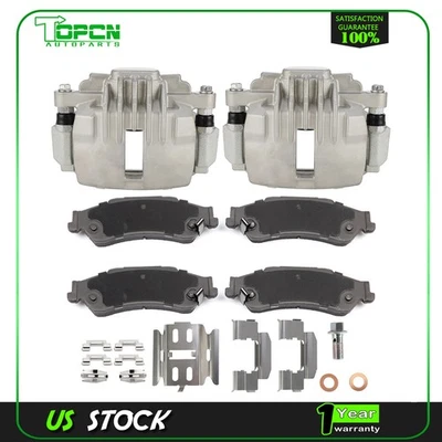 Kit de pinzas de freno traseras y pastillas de cerámica para 98-04 Chevy S10 98-2004 GMC Sonoma Foto 1 de 4
