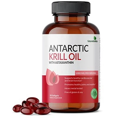 Aceite de Krill Antártico Futurebiotics 1000 mg con Omega-3 EPA, DHA, Astaxantina y Foto 1 de 4