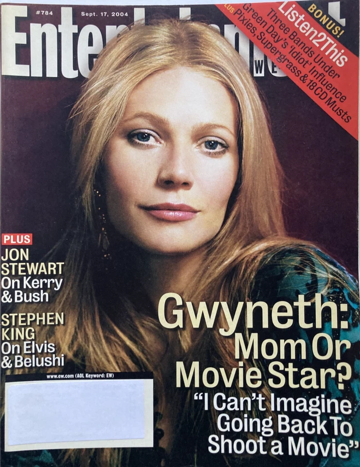 GWYNETH PALTROW September 2004 ENTERTAINMENT WEEKLY Magazine JON STEWART +++ - Image 1 of 1