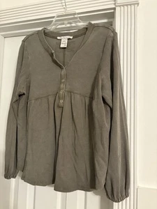 American Rag Cie - Dusty Olive - Long Sleeve Top - Size XL - Picture 1 of 7