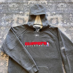 De Colección Reebok LA Clippers NBA Fusion Sudadera con Capucha Hombres Grande Hvy Polar Y2K - Imagen 1 de 21