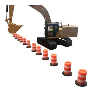 HO Scale Traffic Safety Drum Scale Model 1/87 12 Pack - Picture 1 of 4