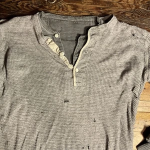 Cialda termica RRL DOUBLE RL Henley doppio strato personalizzata S XS tutto cotone - Foto 1 di 8