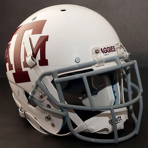 *CUSTOM* TEXAS A&M AGGIES Schutt XP GAMEDAY Football Helmet with EGOP Facemask Cover