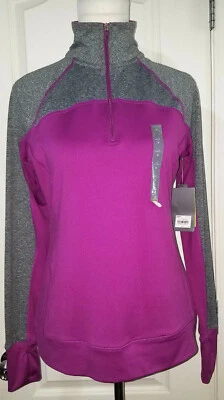 Tek Gear DryTek Women's Pink Purple Grey Long Sleeved Athletic Top SZ Small $34 - Image 1 of 4