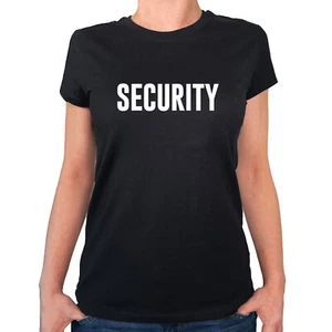 Damen T-Shirt Security Schriftzug Oberteil Gr. XS-XXL Geschenkidee Souvenir Präs - Picture 1 of 21