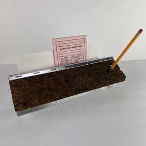 Vtg Park Sherman Desk Cork Board Pencil Mail Holder 12in - Picture 1 of 16