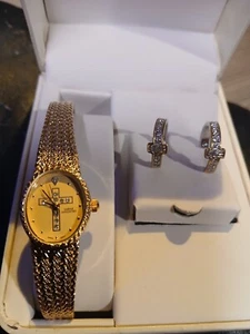 New Cross Watch and Earring Set - Picture 1 of 4
