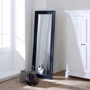 Tall Black Full Length Mirror bathroom bedroom slim wall mounted decor modern - Picture 1 of 2