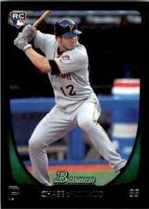 2011 Bowman Draft Chase d'Arnaud RC #28 Pittsburgh Pirates