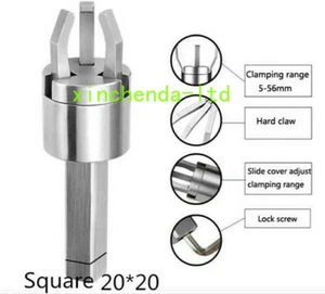 CNC Lathe Bar Puller Automatic Lathe Feeder Claw Square Crank Handle 20*20 Clamp - Picture 1 of 5