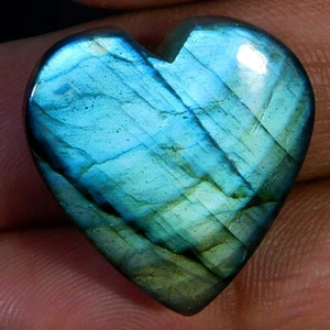 27,80 quilates. Piedra preciosa suelta corazón labradorita poder milagroso natural cabujón - Imagen 1 de 3