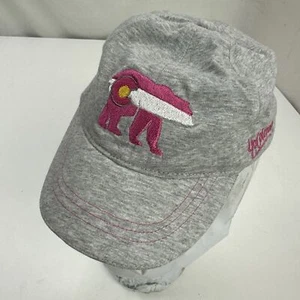 Yo Colorado Toddler Girls Ball Cap Hat Fitted Baseball Grey Pink - Picture 1 of 6