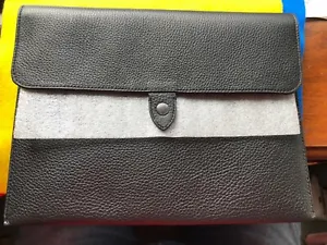 Brand New Coach Black Pebble Leather Tablet Sleeve - Picture 1 of 12