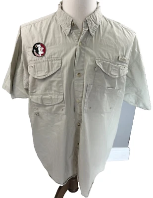 Camisa de pesca para hombre PFG Columbia Florida State University Semínolas XL Foto 1 de 4