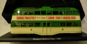DIE CAST MODELLINO BLACKPOOL BALLOON TRAM 1960 SCALE 1:76 ATLAS - Foto 1 di 4