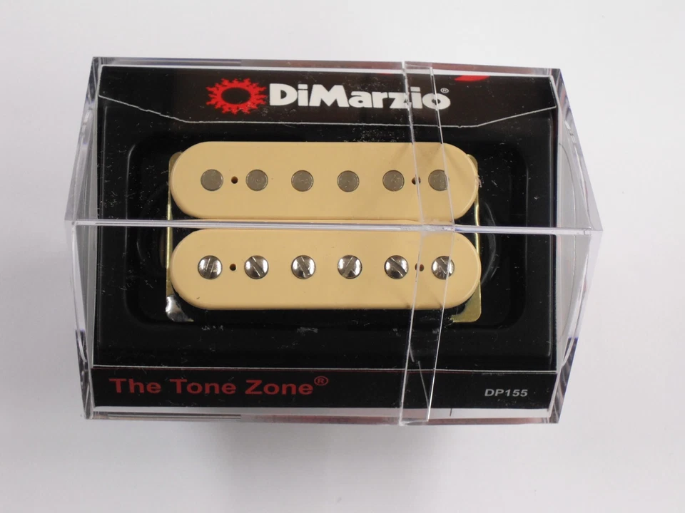 DiMarzio Regular Spaced Tone Zone Bridge Humbucker Creme W/Chrome Poles DP 155 - Image 1 of 1