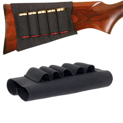 Shotgun 5 Shells Buttstock Shell 12 20 Gauge Ammo Cartridge Holder - Image 1 of 4