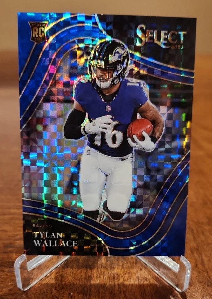 Tylan Wallace 2021 Select Rookie Field Level Blue Power /49 Ravens - Image 1 of 2