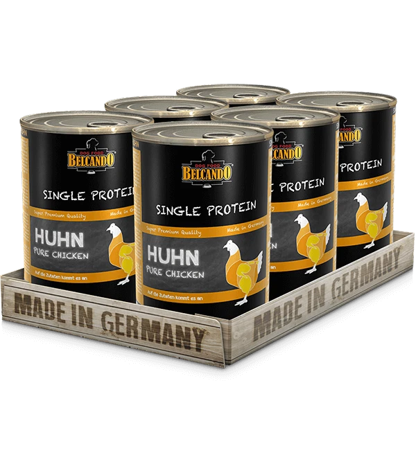 BELCANDO Single Protein Huhn 6x 400g Nassfutter Hundefutter Futter Hund nass - Bild 1 von 1