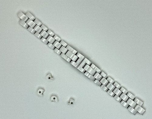 CINTURINO OROLOGIO VERA CERAMICA BRACCIALETTO PER OROLOGIO CHANEL J12 BIANCO 33MM