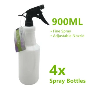 4 x Squeeze & Spray Bottle Garden Watering Kit Plastic Empty Spray Bottle 900mL - Picture 1 of 1
