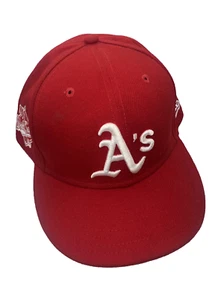 New Era 59Fifty Oakland A's Mütze Baseball Cap Rot Fitted 7 5/8 1989 World Series - Bild 1 von 13