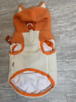 Ropa para perros talla XL longitud trasera 21” naranja y blanco polar Foto 1 de 4