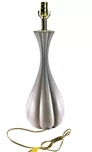 61cm Mediados Siglo Moderno Cerámica Asiático Escultura Mesa Jarrón Luz, Gris - Imagen 1 de 6