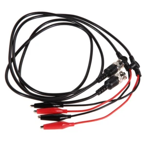 2 Pcs 110cm BNC Q9 To Double Alligator Clip Cables Connector BNC Test Leads Kit - Zdjęcie 1 z 12