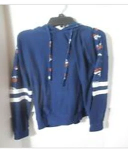 New Ladies Denver Broncos Blue Orange Soft Logo Pullover Hoodie SIZE Med NFL - Picture 1 of 1