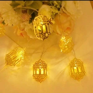 Metal lantern string lights LED 5ft &10ft - Picture 1 of 1