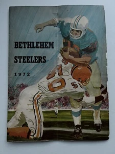 Vintage Bethlehem Steelers Knie Hi Football Programm 1972 dritte Saison Coca Cola Anzeige - Bild 1 von 4