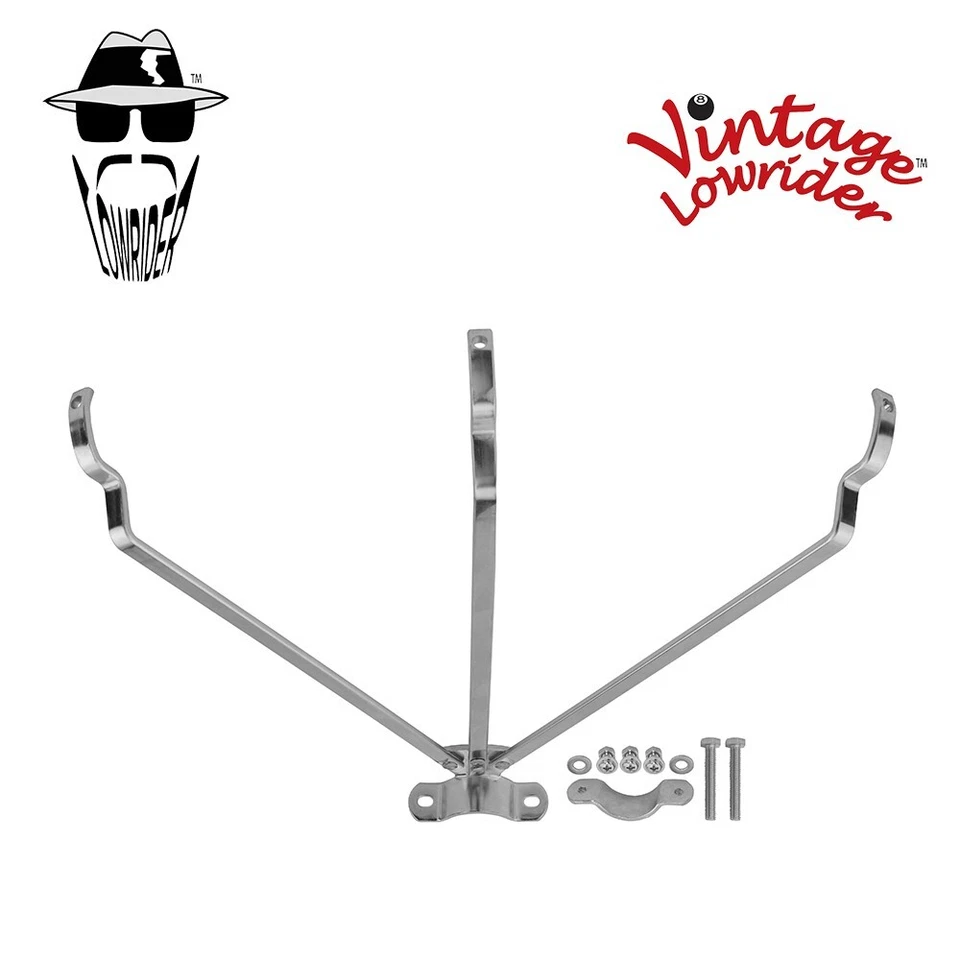 Vintage Lowrider 24" Tricycle Hollow Hub Rear Fender Chrome Brace. - Image 1 of 1