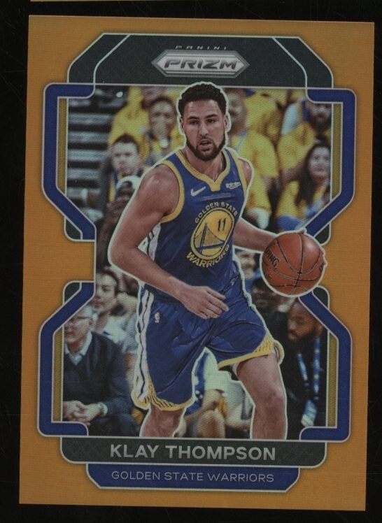 2021-22 Panini Prizm Orange #92 Klay Thompson 12/49 Warriors
