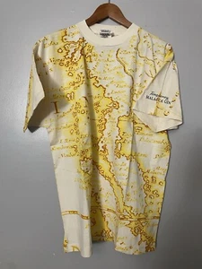 Vintage 90’s Tanqueray Malacca Gin AOP All Over Print Liquor Promo Shirt Size L - Picture 1 of 5