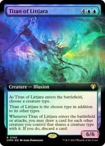 Titan of Littjara FOIL EXTENDED - 0760 - Rare - Commander Masters CMM MTG - Picture 1 of 1