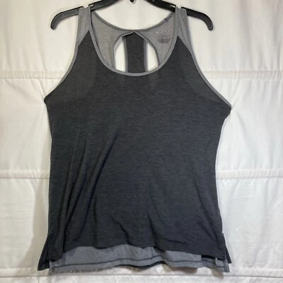 Camiseta sin mangas Tek Gear Dry Tek para mujer de malla pequeña en capas Keyole Performance gris mediana Foto 1 de 4