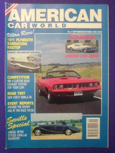 AMERICAN CAR WORLD - CADILLAC ROADSTER - Sept 1994 #9 - Picture 1 of 1