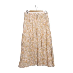 Falda Ghanda Mujer Forrada en Niveles Floral Boho Cintura Elástica Talla L Usada en Excelente Condición - Imagen 1 de 8