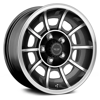 American Racing VN47 VECTOR 1PC Wheels 15x8.5 (6, 5x114.3) Black Rims Set of 4 - Imagem 1 de 3