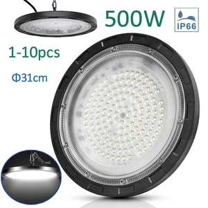 10X UFO LED Hallenbeleuchtung Hallenstrahler Hallenleuchten Hochregalampe Φ31cm - Bild 1 von 35