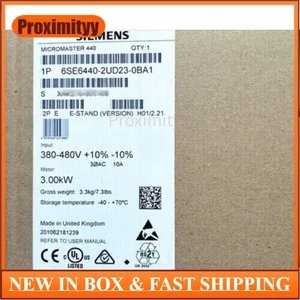 New Siemens 6SE6440-2UD23-0BA1 6SE6 440-2UD23-0BA1 MICROMASTER440 without filter - Picture 1 of 3