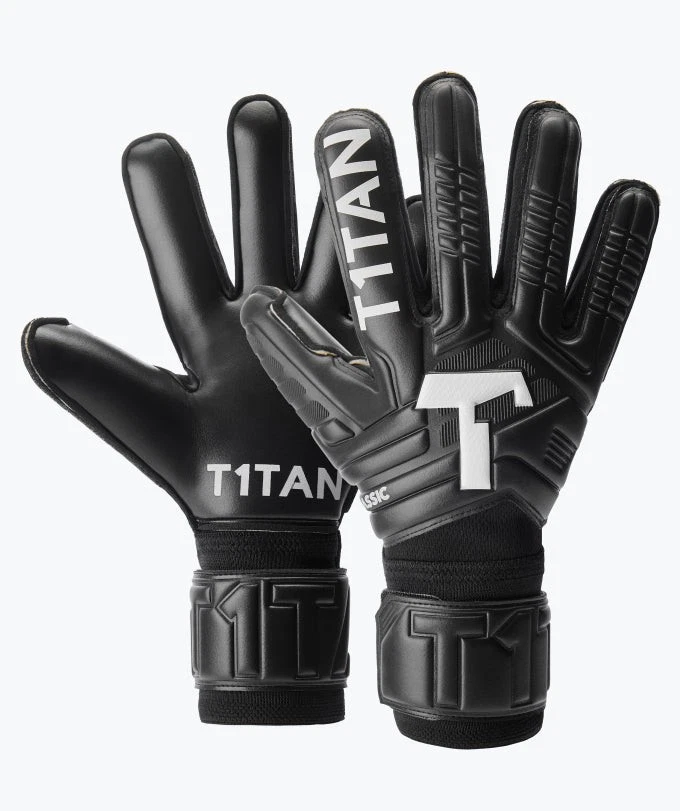 T1TAN Classic 1.0 Black-Out Torwarthandschuhe - div. Größen ohne Fingerschutz