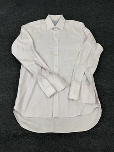 Charles Tyrwhitt  Dress Shirt Button 15 1/2 33  French Cuff Gray Purple Square - Picture 1 of 6