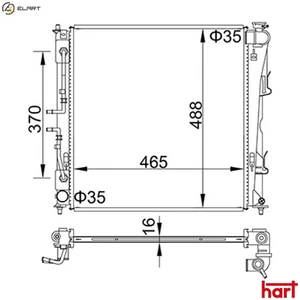 RADIATOR ENGINE COOLING 622 277 FOR KIA G4KD 2.0L G4NE 2.0L 4cyl OPTIMA - Picture 1 of 9